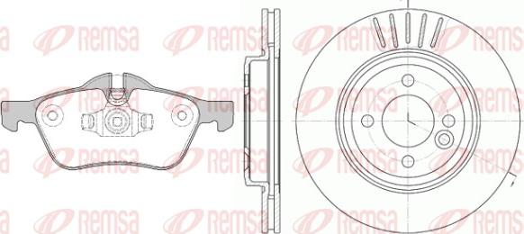 Remsa 8864.00 - Комплект гальм, дисковий гальмівний механізм autozip.com.ua