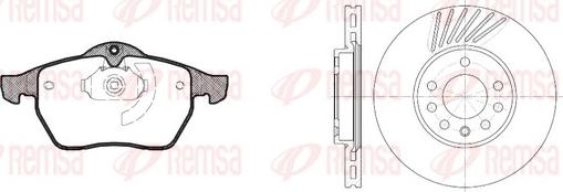 Remsa 8390.02 - Комплект гальм, дисковий гальмівний механізм autozip.com.ua