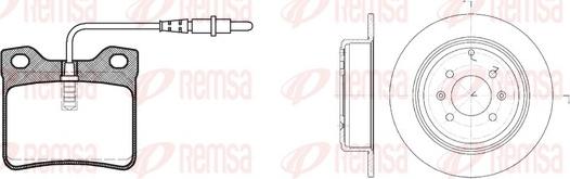 Remsa 8321.00 - Комплект гальм, дисковий гальмівний механізм autozip.com.ua