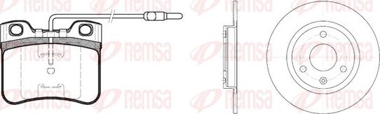 Remsa 8247.02 - Комплект гальм, дисковий гальмівний механізм autozip.com.ua