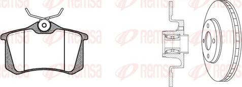 Remsa 8263.20 - Комплект гальм, дисковий гальмівний механізм autozip.com.ua