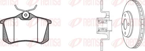 Remsa 8263.28 - Комплект гальм, дисковий гальмівний механізм autozip.com.ua