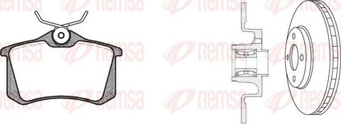 Remsa 8263.27 - Комплект гальм, дисковий гальмівний механізм autozip.com.ua