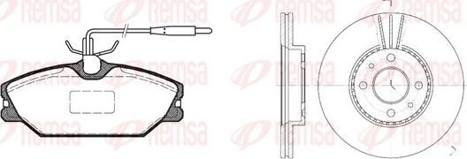 Remsa 8208.01 - Комплект гальм, дисковий гальмівний механізм autozip.com.ua