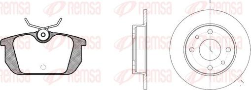 Remsa 8231.00 - Комплект гальм, дисковий гальмівний механізм autozip.com.ua