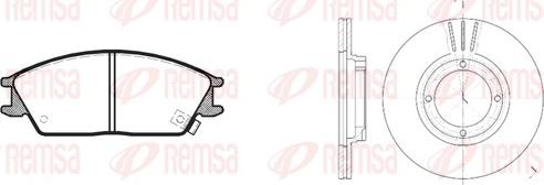 Remsa 8224.00 - Комплект гальм, дисковий гальмівний механізм autozip.com.ua