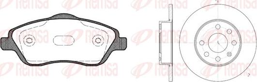 Remsa 8774.05 - Комплект гальм, дисковий гальмівний механізм autozip.com.ua