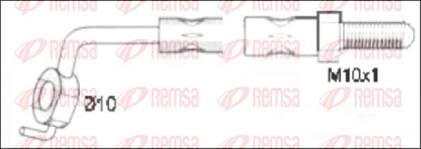 Remsa G1903.92 - Гальмівний шланг autozip.com.ua