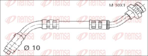 Remsa G1903.88 - Гальмівний шланг autozip.com.ua