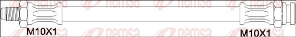 Remsa G1903.31 - Гальмівний шланг autozip.com.ua