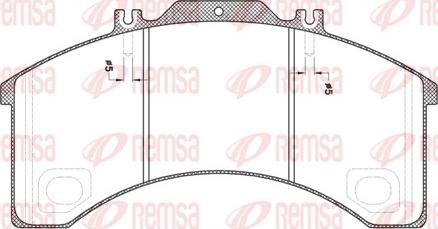 Remsa JCA 498.00 - Гальмівні колодки, дискові гальма autozip.com.ua