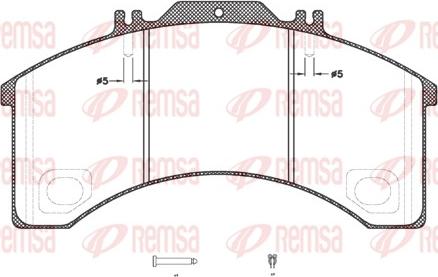 Remsa JCA 498.30 - Гальмівні колодки, дискові гальма autozip.com.ua