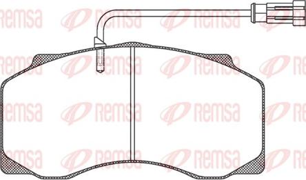 Remsa JCA 661.40 - Гальмівні колодки, дискові гальма autozip.com.ua