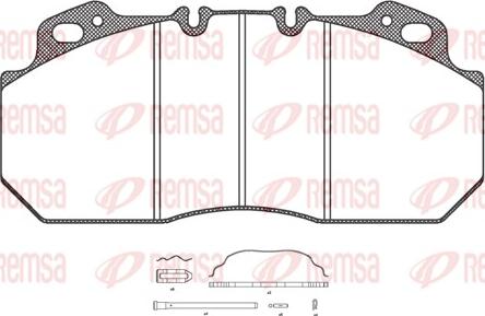 Remsa JCA 622.30 - Гальмівні колодки, дискові гальма autozip.com.ua