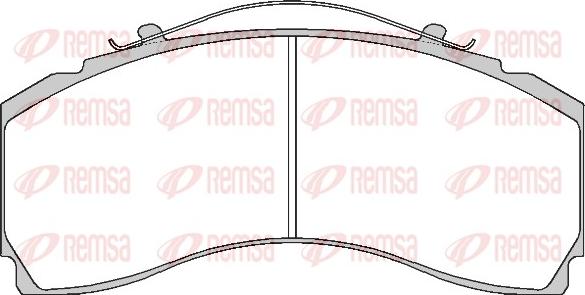 Remsa JCA 1480.00 - Гальмівні колодки, дискові гальма autozip.com.ua