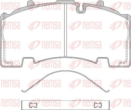 Remsa JCA 1555.00 - Гальмівні колодки, дискові гальма autozip.com.ua