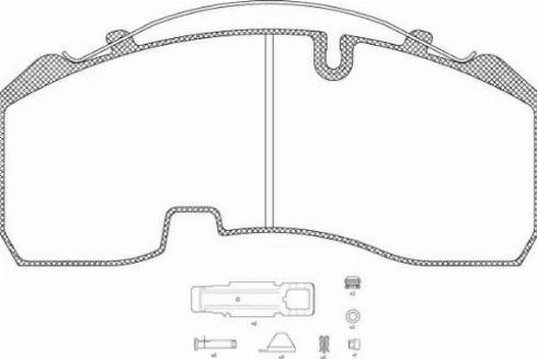 Remsa JCA 1084.80 - Гальмівні колодки, дискові гальма autozip.com.ua