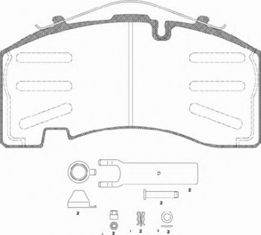 Remsa JCA 1074.80 - Гальмівні колодки, дискові гальма autozip.com.ua