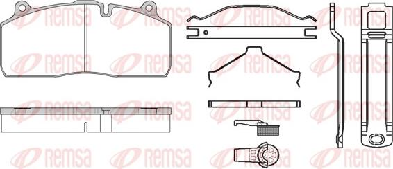 Remsa JCA 1316.81 - Гальмівні колодки, дискові гальма autozip.com.ua