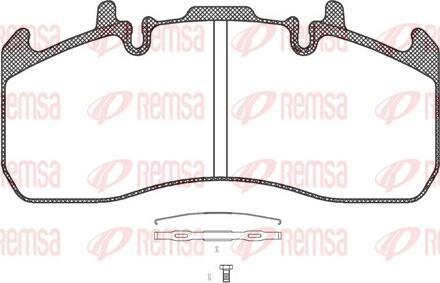 Remsa JCA 1317.00 - Гальмівні колодки, дискові гальма autozip.com.ua