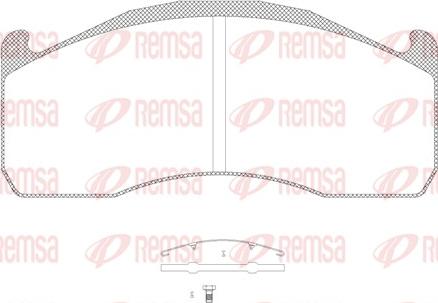 Remsa JCA 1328.00 - Гальмівні колодки, дискові гальма autozip.com.ua