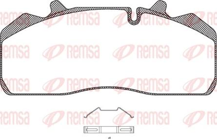 Remsa JCA 894.00 - Гальмівні колодки, дискові гальма autozip.com.ua