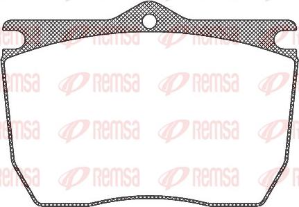 Remsa JCA 824.20 - Гальмівні колодки, дискові гальма autozip.com.ua