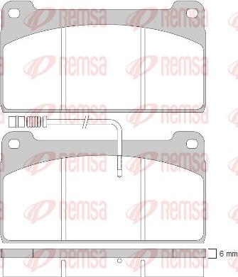 Remsa JCA 823.41 - Гальмівні колодки, дискові гальма autozip.com.ua