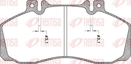 Remsa JCA 245.00 - Гальмівні колодки, дискові гальма autozip.com.ua