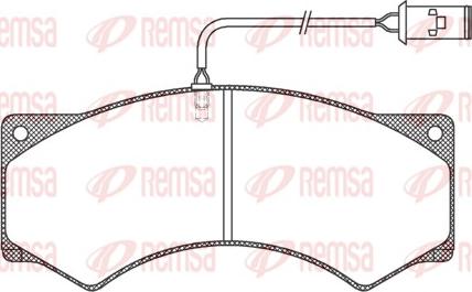 Remsa JCA 277.41 - Гальмівні колодки, дискові гальма autozip.com.ua