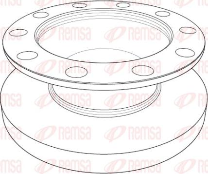 Remsa NCA1198.10 - Гальмівний диск autozip.com.ua