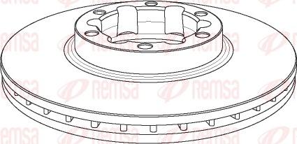 Remsa NCA1150.20 - Гальмівний диск autozip.com.ua