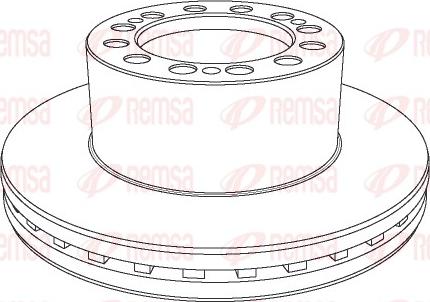 Remsa NCA1109.20 - Гальмівний диск autozip.com.ua