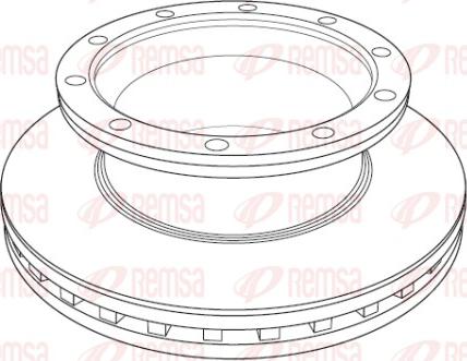 Remsa NCA1189.20 - Гальмівний диск autozip.com.ua