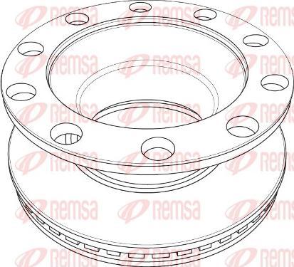 Remsa NCA1209.20 - Гальмівний диск autozip.com.ua