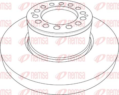 Remsa NCA1205.10 - Гальмівний диск autozip.com.ua