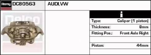 Remy DC80563 - Гальмівний супорт autozip.com.ua
