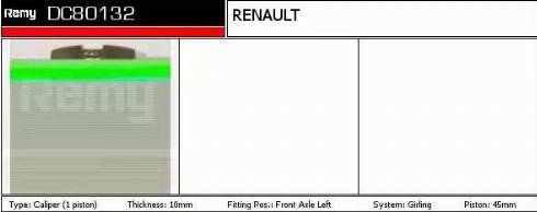 Remy DC80132 - Гальмівний супорт autozip.com.ua