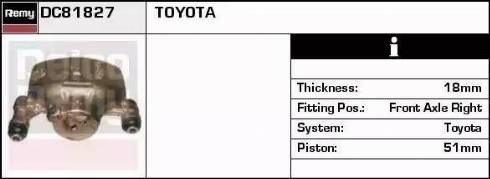 Remy DC81827 - Гальмівний супорт autozip.com.ua