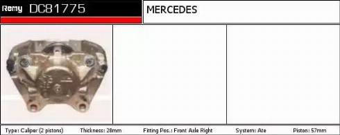 Remy DC81775 - Гальмівний супорт autozip.com.ua