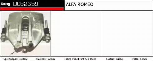 Remy DC82359 - Гальмівний супорт autozip.com.ua