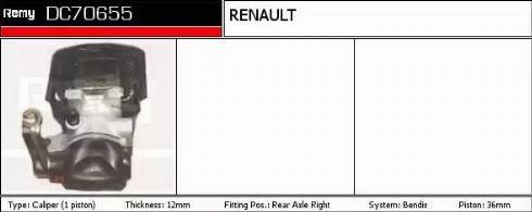 Remy DC70655 - Гальмівний супорт autozip.com.ua