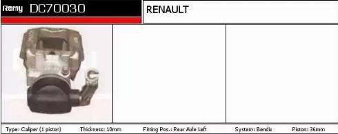 Remy DC70030 - Гальмівний супорт autozip.com.ua