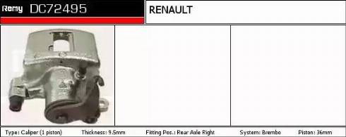 Remy DC72495 - Гальмівний супорт autozip.com.ua