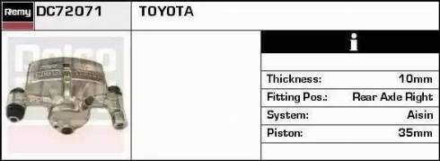 Remy DC72071 - Гальмівний супорт autozip.com.ua