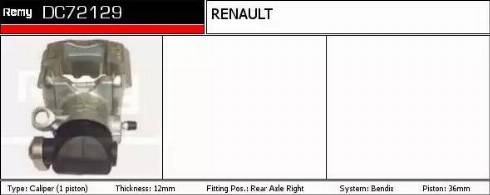 Remy DC72129 - Гальмівний супорт autozip.com.ua