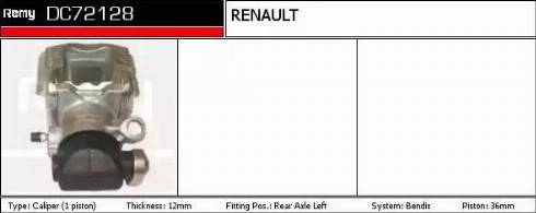 Remy DC72128 - Гальмівний супорт autozip.com.ua