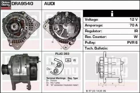 Remy DRA9540 - Генератор autozip.com.ua