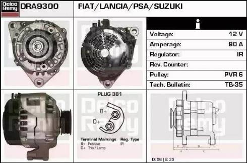 Remy DRA9300 - Генератор autozip.com.ua