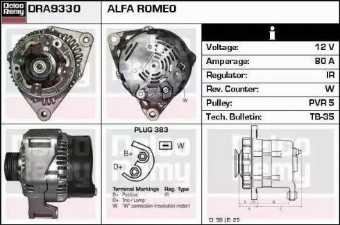 Remy DRA9330 - Генератор autozip.com.ua